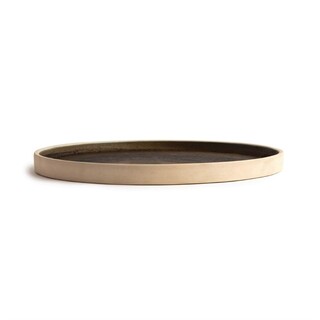 photo 5 assiettes plates bord droit vert bronze olympia canvas 25 cm (lot de 6)