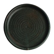 Photo 1 matériel référence FA323: Assiettes plates vert bronze Olympia Canvas 18 cm (Lot de 6)