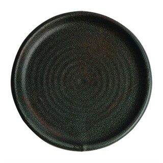photo 1 assiettes plates vert bronze olympia canvas 18 cm (lot de 6)