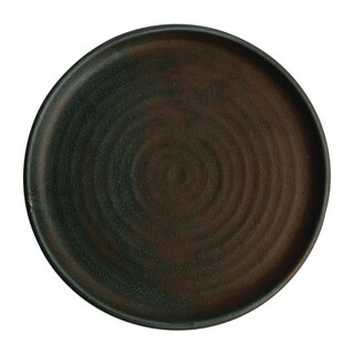 photo 1 assiettes plates vert bronze olympia canvas 26,5 cm (lot de 6)