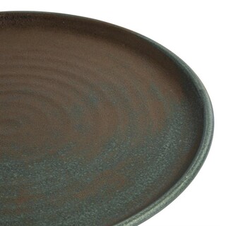 photo 5 assiettes plates vert bronze olympia canvas 26,5 cm