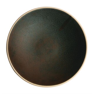 photo 1 assiettes creuses vert bronze olympia canvas 20 cm