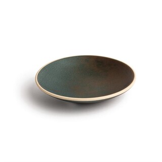 photo 2 assiettes creuses vert bronze olympia canvas 20 cm