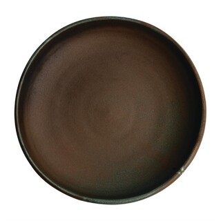 photo 1 assiettes creuses calottes vert bronze olympia canvas 23 cm (lot de 6)
