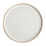 Photo 1 matériel référence FA328: Assiettes plates bord droit blanc Murano Olympia Canvas 18 cm