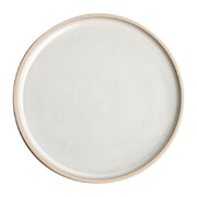 Photo 1 matériel référence FA328: Assiettes plates bord droit blanc Murano Olympia Canvas 18 cm (Lot de 6)