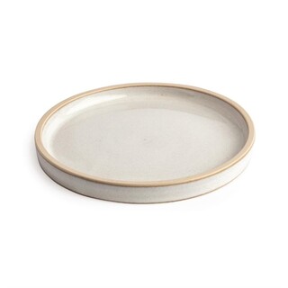 photo 2 assiettes plates bord droit blanc murano olympia canvas 18 cm (lot de 6)