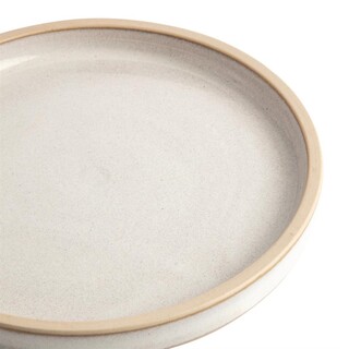 photo 3 assiettes plates bord droit blanc murano olympia canvas 18 cm (lot de 6)