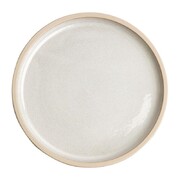 Photo 1 matériel référence FA329: Assiettes plates bord droit blanc Murano Olympia Canvas 25 cm (Lot de 6)