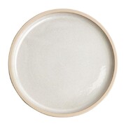 Photo 1 matériel référence FA329: Assiettes plates bord droit blanc Murano Olympia Canvas 25 cm