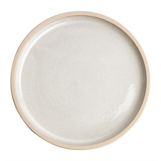 photo 1 assiettes plates bord droit blanc murano olympia canvas 25 cm (lot de 6)