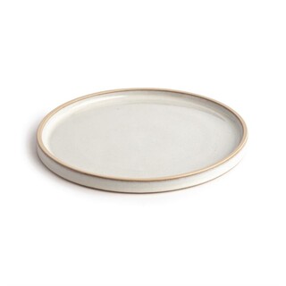 photo 4 assiettes plates bord droit blanc murano olympia canvas 25 cm (lot de 6)