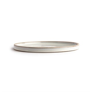 photo 6 assiettes plates bord droit blanc murano olympia canvas 25 cm (lot de 6)