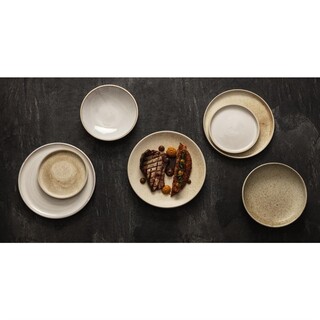 photo 2 assiettes creuses blanc murano olympia canvas 20 cm (lot de 6)