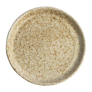 photo 1 assiettes plates beige moucheté olympia canvas 18 cm (lot de 6)