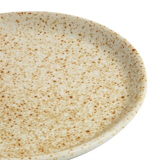 photo 5 assiettes plates beige moucheté olympia canvas 18 cm (lot de 6)