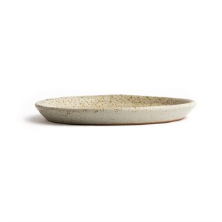photo 6 assiettes plates beige moucheté olympia canvas 18 cm (lot de 6)