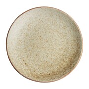 Photo 1 matériel référence FA339: Assiettes coupes beige moucheté Olympia Canvas 27 cm (Lot de 6)