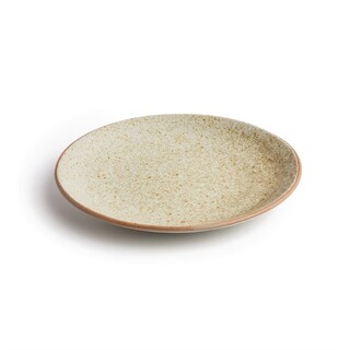 photo 4 assiettes coupes beige moucheté olympia canvas 27 cm (lot de 6)
