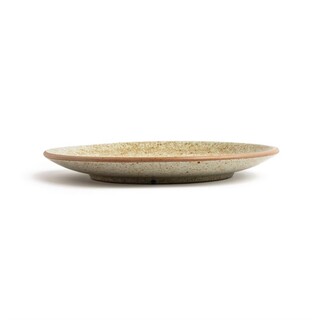 photo 6 assiettes coupes beige moucheté olympia canvas 27 cm (lot de 6)