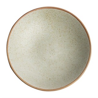photo 1 assiettes creuses beige moucheté olympia canvas 20 cm (lot de 6)