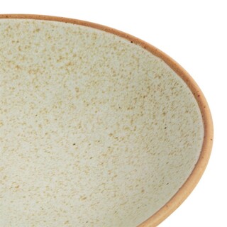 photo 4 assiettes creuses beige moucheté olympia canvas 20 cm (lot de 6)