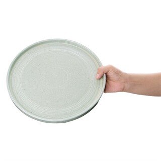 photo 5 assiette plate vert printanier olympia cavolo 27 cm