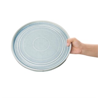 photo 4 assiette plate bleu cristallin olympia cavolo 270mm (lot de 4)