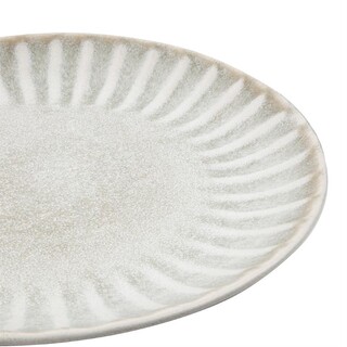 photo 3 assiettes plates olympia corallite grises 280 mm (lot de 6)