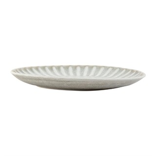 photo 5 assiettes plates olympia corallite grises 280 mm (lot de 6)