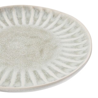 photo 6 assiettes plates olympia corallite grises 205 mm (lot de 6)