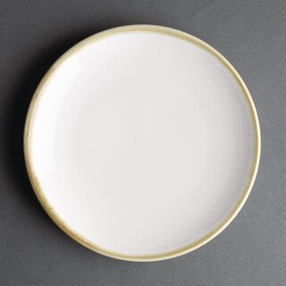 photo 1 assiettes plates rondes couleur craie kiln olympia 178mm (lot de 6)