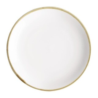 photo 1 assiettes plates rondes couleur craie olympia kiln 230mm (lot de 6)