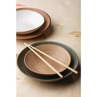 photo 4 plats creux terre olympia build a bowl 250(ø) x 45(h)mm (lot de 4)