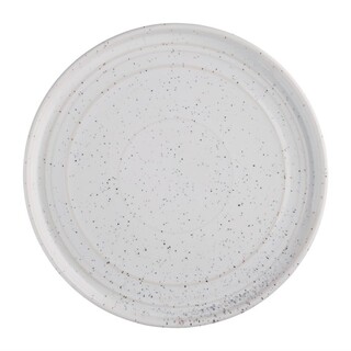 photo 1 assiettes plates rondes olympia cavolo blanc moucheté 220mm lot de 6