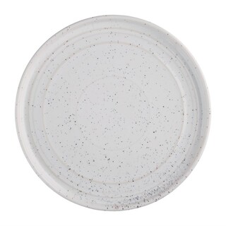 photo 1 assiettes plates rondes olympia cavolo blanc moucheté 220mm (lot de 6)