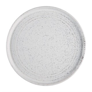 photo 2 assiettes plates rondes olympia cavolo blanc moucheté 270mm (lot de 4)