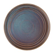 Photo 1 matériel référence FD916: Assiettes plates rondes irisées olympia cavolo 270mm lot de 4