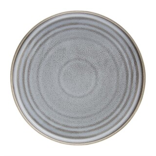 photo 2 assiettes plates rondes olympia cavolo anthracite 270mm lot de 4