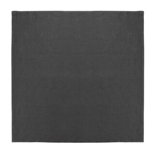 photo 1 serviettes de table en lin olympia noires 400x400mm lot de 12