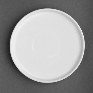photo 1 assiettes plates rondes olympia whiteware 150mm lot de 6