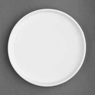 photo 1 assiettes plates rondes olympia whiteware 210mm lot de 6