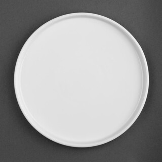 photo 1 assiettes plates rondes olympia whiteware 268mm lot de 4