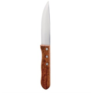photo 2 couteaux à steak olympia jumbo manche bois de rose - lot de 12