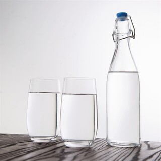 photo 6 bouteilles d'eau en verre olympia 0,5l - lot de 6