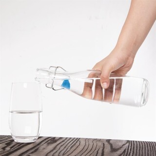 photo 7 bouteilles d'eau en verre olympia 0,5l - lot de 6