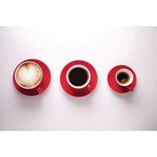photo 2 tasses à espresso olympia café rouges 100ml