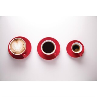 photo 2 tasses à espresso olympia café rouges 100ml (lot de 12)
