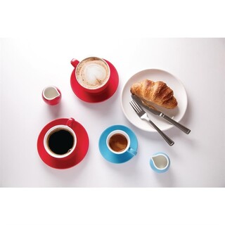 photo 5 soucoupe pour tasse espresso olympia rouge (lot de 12)