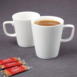 photo 5 tasses mugs à café latte olympia athena 397ml (lot de 12)